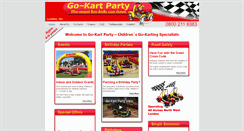 Desktop Screenshot of gokartparty.net